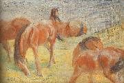 Franz Marc Grazing Horses I oil